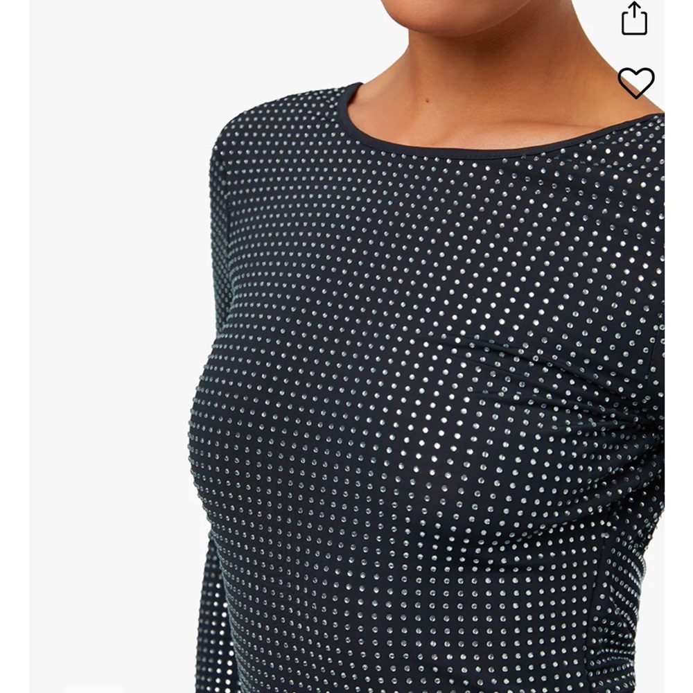 Weworewhat Embellished Open Back Long Dress